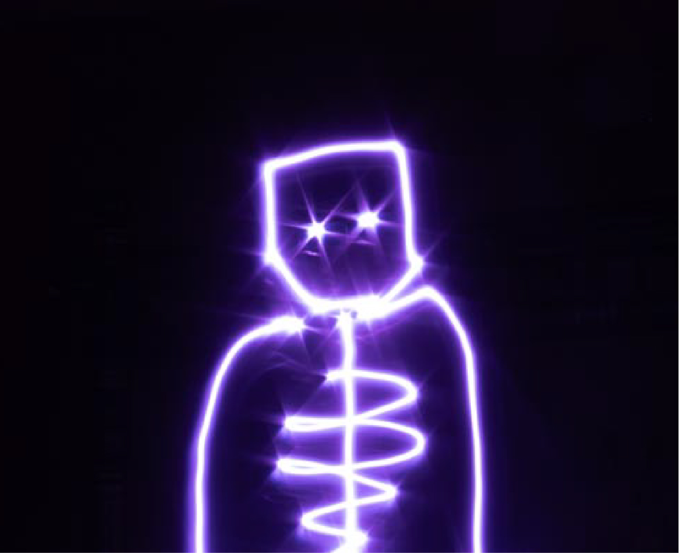 light painting_alien